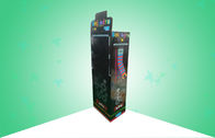 Mix Prezentuje 3 półki Niestandardowe kartonowe popowe wyświetlacze o dużej wytrzymałości z plastikowymi haczykami